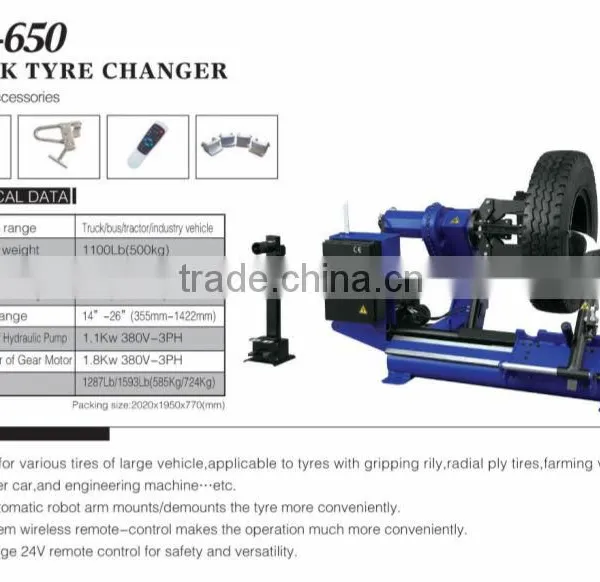 Gummireifen Changer Autoreifen Changer Truck Tire Changer Lt95 photo-4