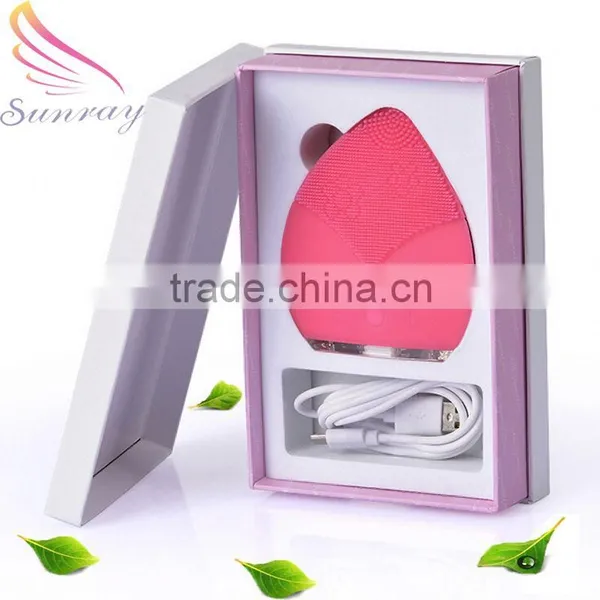 China Suppliers Beauty Electric Facial Cleaner Brush Beauty Skin Care Cream photo-3