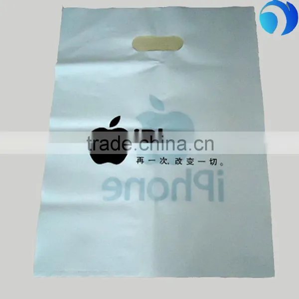 Promotional Logo Printed Packaging Die Cut Shopping Bag Plastic Bag photo-4