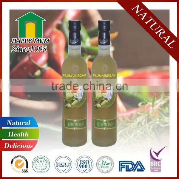 Organic Fruit Vinegar Plum Vinegar With Kosher Certificate 500ml
