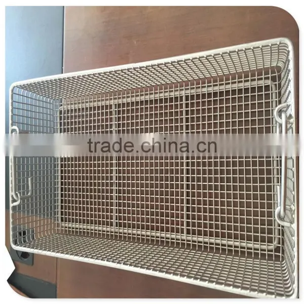 Qiangyu 2017 Hot Sale Stainless Steel Wire Mesh Kitchen Basket photo-3