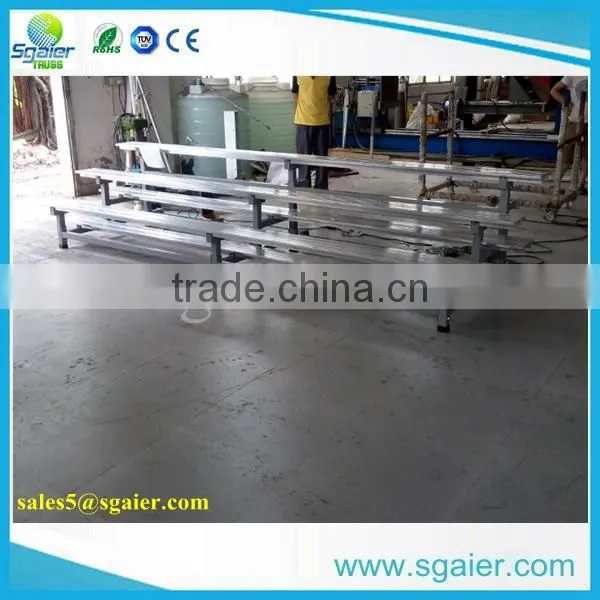 3 Rows 4m Wide Used Aluminium Bleachers photo-3
