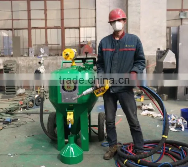 CE Approved Blue Color DB500 Portable Sand Blasting Machine/dustless Blasting Machine photo-5