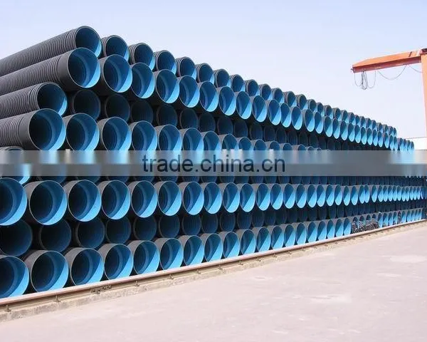 HDPE DWC Underground Drainage System Double Wall Corrugated Drainage Pipe photo-4