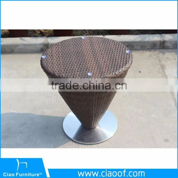 Latest Design Sectional Home Garden Rattan Coffee Table Set photo-5