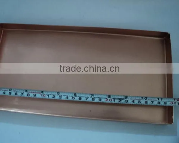 Rectangle Square Trays in Copper and Gold Finish photo-2