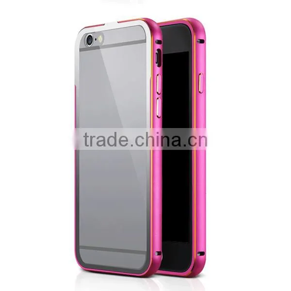 4.7-inch Mobile Phone Bumper & Transparent Rear Plate Back Cover for IPhone6 photo-4