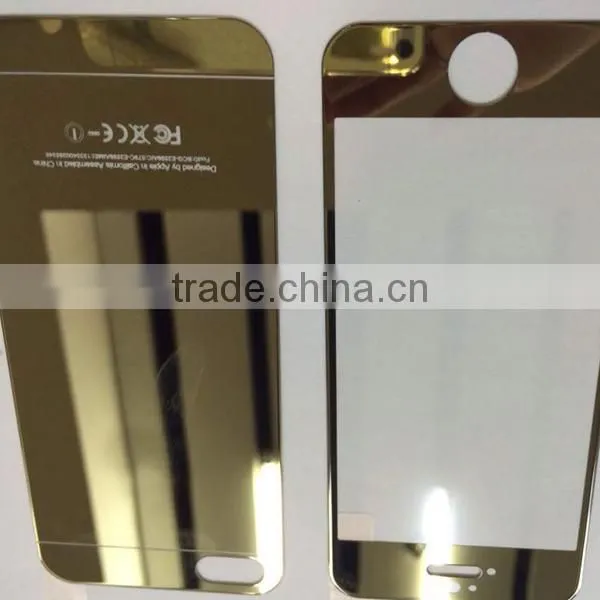 Plated Anti-Scratch Colorful Metal Front Tempered for Iphone 5/5s, Tempered Glass Screen Protector photo-3