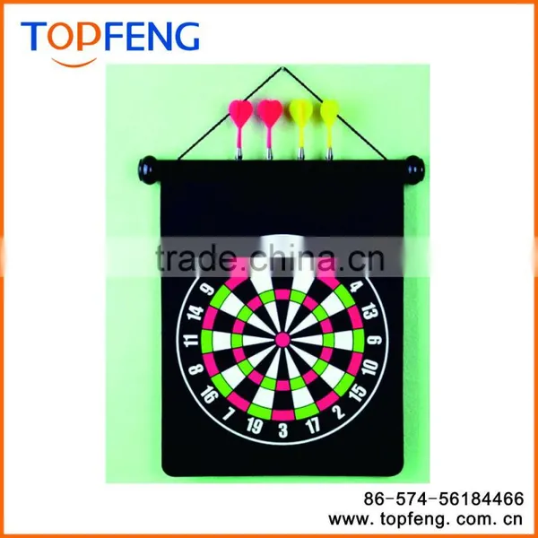 Magnetic Roll-up Dart Board and Bullseye Game With Darts photo-5