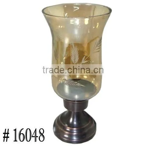 Decorative Hurricane Glass Candle Holder photo-4
