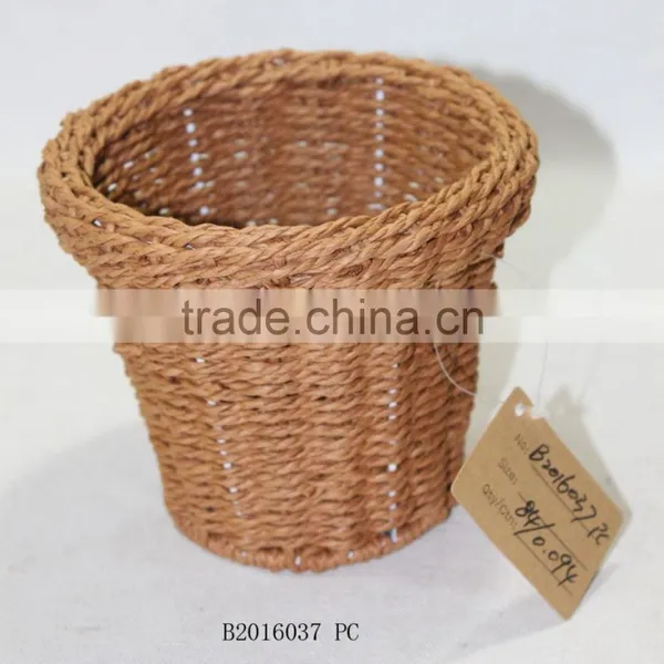 Round Paper Rope Basket,Handmade-cheerful Basket photo-3