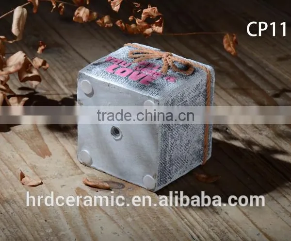 Popular Envoirmental Cement Decorative Plant Pots Indoor photo-3