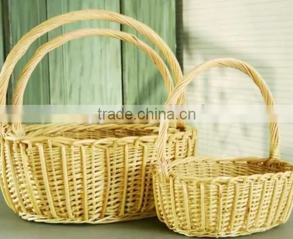 RH-YF16 High Quality Large Rattan Fruit Picnic Basket