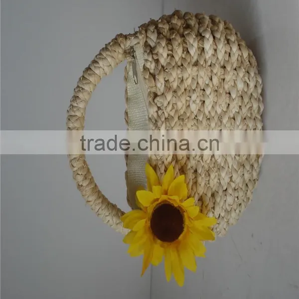 Gifts & Decor Handle Woven Corn Husk Baske photo-2