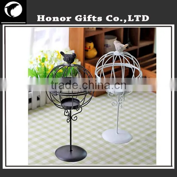 Popular Iron Craft Handmade Cheaper Bird Nest Candle Holder photo-5