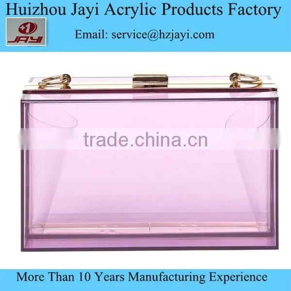 Luxury Rectangle Transparent Women Ladies Wedding Party Clear Crystal Designer Evening Clutches photo-2