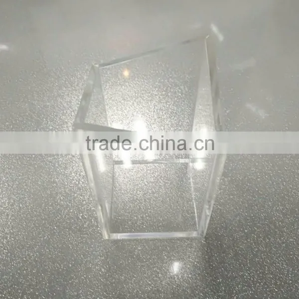 High Quality Custom Square Gift Clear Acrylic Pencil Pen Holder photo-3