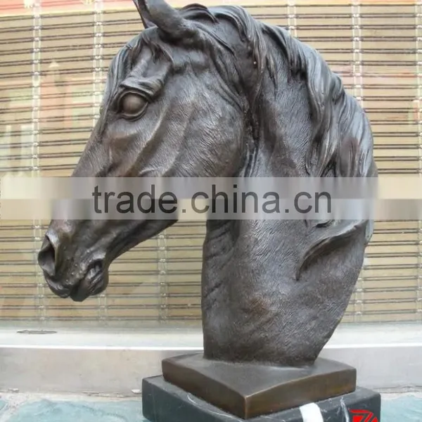 Metal Garden Decorative Horse Head Statue