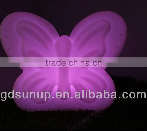 Illuminated Remote Control Small Led Butterfly Plastic Lamp photo-3