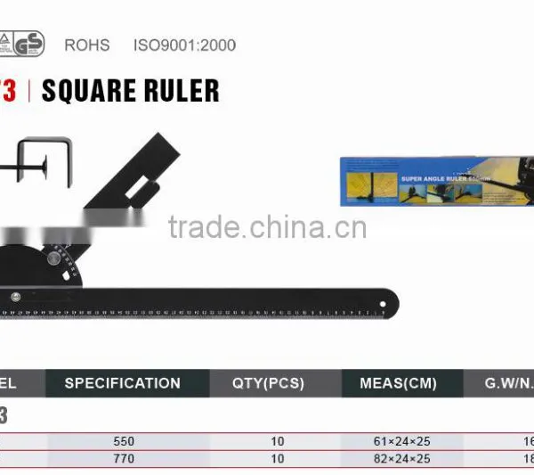 Adjustable Square Angle Ruler With Protractor photo-2