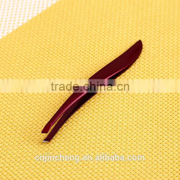 New Popular Style Wine Red Color Professional Beauty Salons Personalized Eyebrow Tweezers photo-6