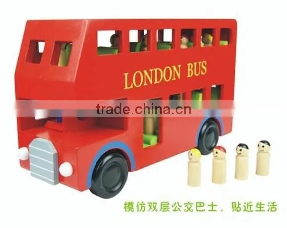 Wooden Bus;London Bus;toy Bus photo-2