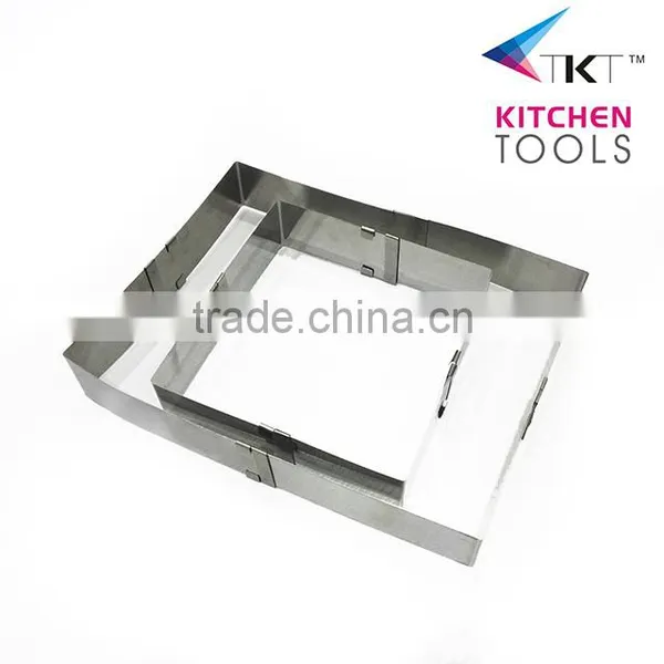 Stretch Rectangular Stainless Steel Cake Mold Cake Frame photo-3