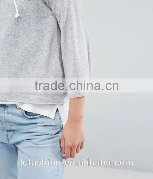 Wholsale Sweatshirts 2017 New Style Women Two Pieces Long Sleeve Loose Pullovers Hoodie photo-5