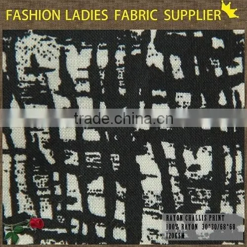 Cicheng Brand Design Colorful 100% Rayon Chaliis Print Fabric photo-2