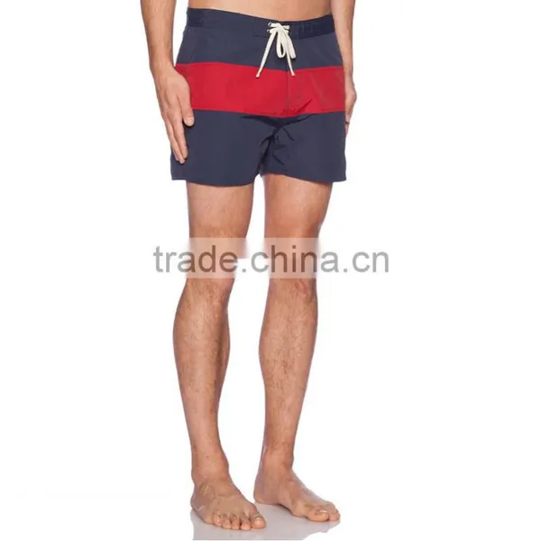 2015 New Design 100% Cotton Mens Printed Shorts Beach Style Two Color Fashion Mens Swim Shorts photo-2