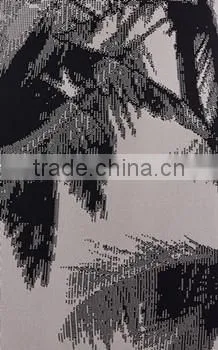 Direct Sale Classic Palm Tree Pattern Print Bandage Knit Dress photo-2