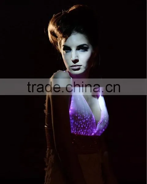 New Arrivals 2014 Fiber Optic Led Luminous Cheap Long Evening Dresses photo-5