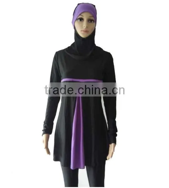 Muslim Lady Waterproof Swimsuit Islamic Women Muslim Swimwear photo-3