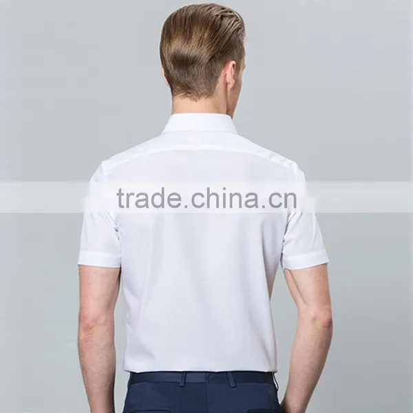 Wholesale Models Solid Color White Or Black Fancy Design Men Shirt photo-6