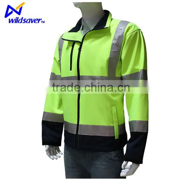 Winter Waterproof Polyester Cotton Reflective Safety Jacket for Mens photo-4