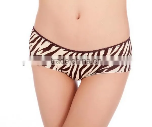 Middle Waist Zebra Seamless Women Underwear photo-2