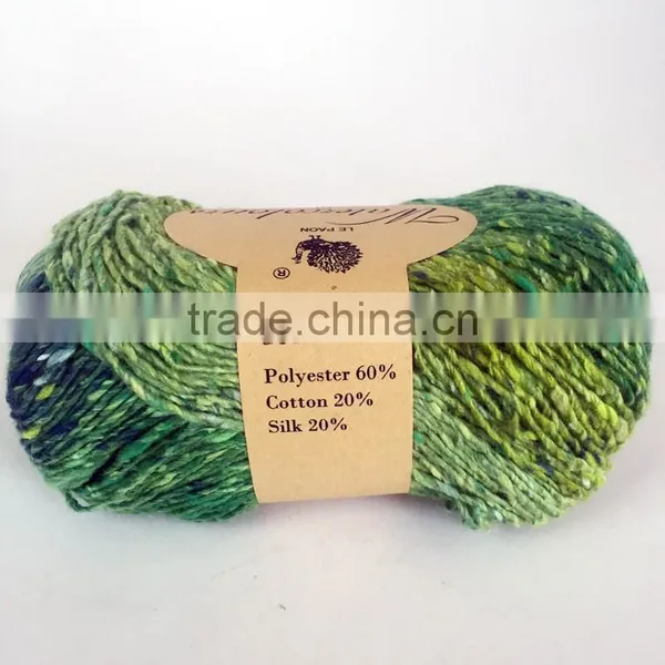 Beautiful Colorful Polyester Blended Yarn photo-2