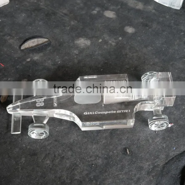 Noble Customized Made Crystal Glass Car Model For Souvenir Gift photo-2