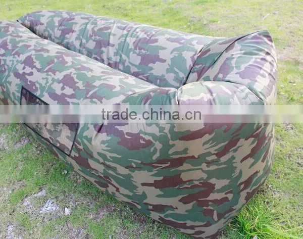 Outdoor Air Filling 3 Season Beach Air Lounger Inflatable Bed Sleep Air Sofa photo-4