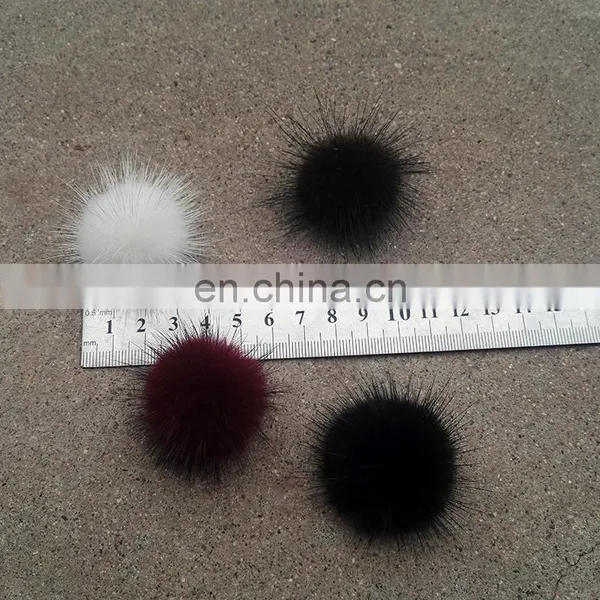 Wholesale Fur Accessory For Iphone And Shoes, Cheap 3cm Genuine Mink Fur Ball Pom 18 Colors Available photo-6
