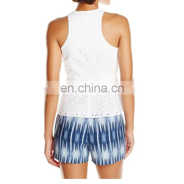 Hot Sale Most Popular Womens Fitness Tank Fahsion Top With Central Front Zipper photo-2