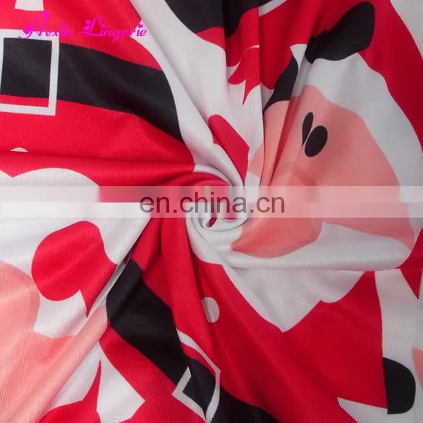 Low Price Red Embroidered Santa Snowflake Printed New Ladies Long One Piece Dress photo-4