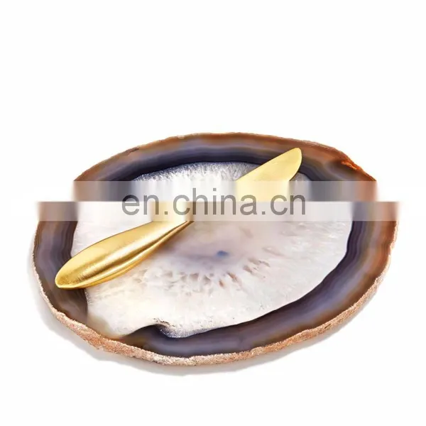 Natural Agate Cheese Plate