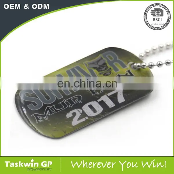 Antique Custom Personalized Stamps Pink Enamel Game Animation Printing Metal Dog Tag photo-3