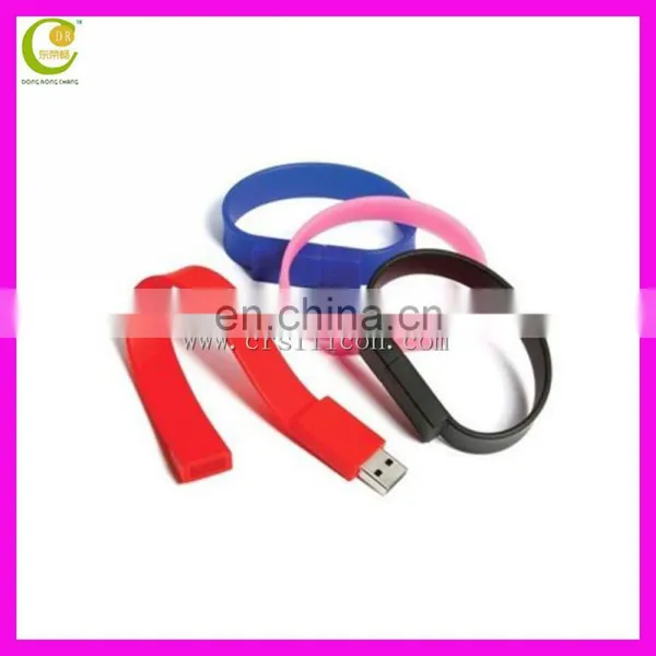 Custom Logo Waterproof Silicone Usb Slap Bracelet Usb Wristband Usb Flash Memory Stick photo-3