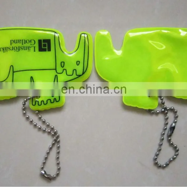 High visibility Hot sell Promotion gifts reflective metal keychain