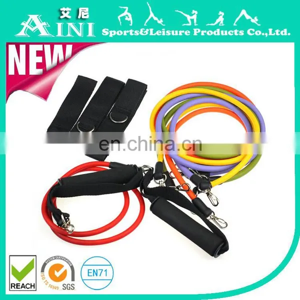 Exercise Resistance Bands Kit Set 11Pcs Workout Fitness