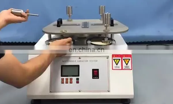 Good Quality Martindale Abrasion Testing Machine For Fabric Textile With 4 Heads From China Manufacture