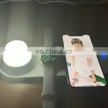 Lamp With Wireless Charging New Product 2020 Wholesale Wireless Charging For Iphone/Watch Mobile Phones Wireless Fast Charging photo-5