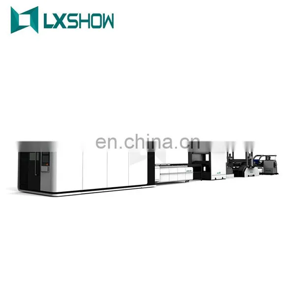 2021 LXSHOW 1kw 1.5kw 2kw 3kw 4kw Cnc Fiber Laser Cutting Machine With Auto Feeding Loading Unloading Coil photo-3